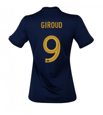 Francja Olivier Giroud #9 Koszulka Podstawowych Kobiety MŚ 2022 Krótki Rękaw